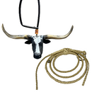 Enfeite De Retrovisor Boi Gado Nelore + Mini Laço