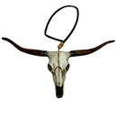 LongHorn Cabeça De Boi Para Retrovisor Pintura Fosca