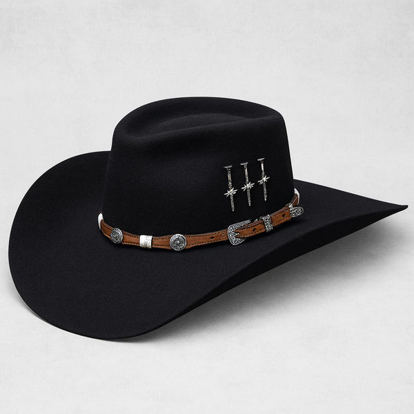 Chapeu 3 Cravos Americano Preto (exclusivo)